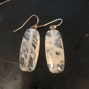 Clear dangly earnings